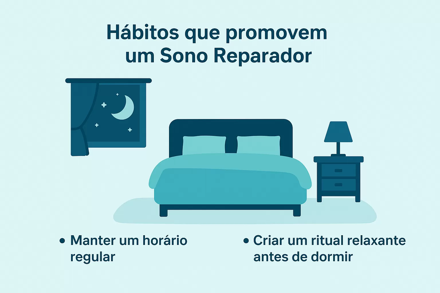 Quarto ideal com iluminação suave e ambiente propício para o sono